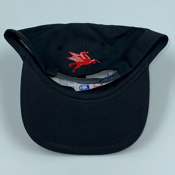 Vintage 80s 90s Mobil 1 Racing JEREMY MAYFIELD Adjustable AUTO Snapback Hat - Picture 5 of 7